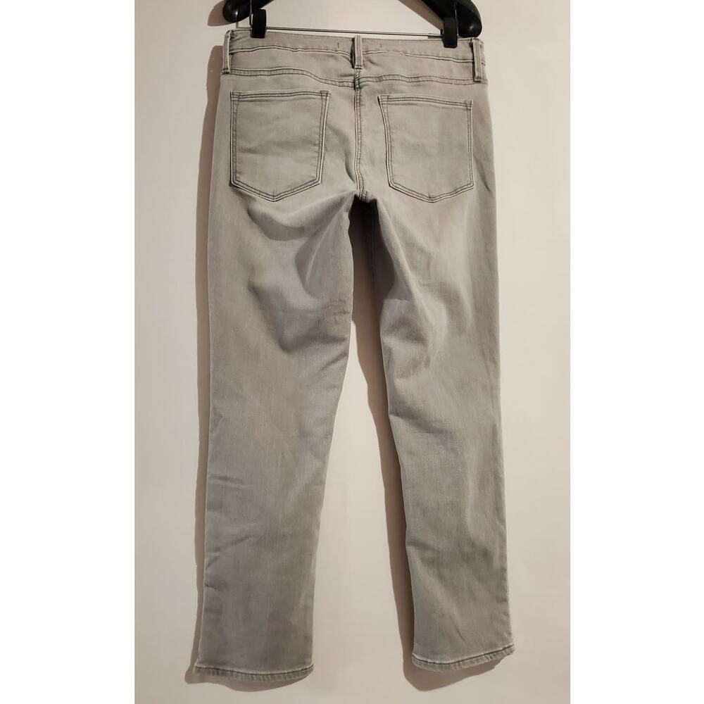 Athleta Skulptek Skinny Crop Jeans Womens Size 10 Granite Gray Fade Performance - Picture 2 of 11